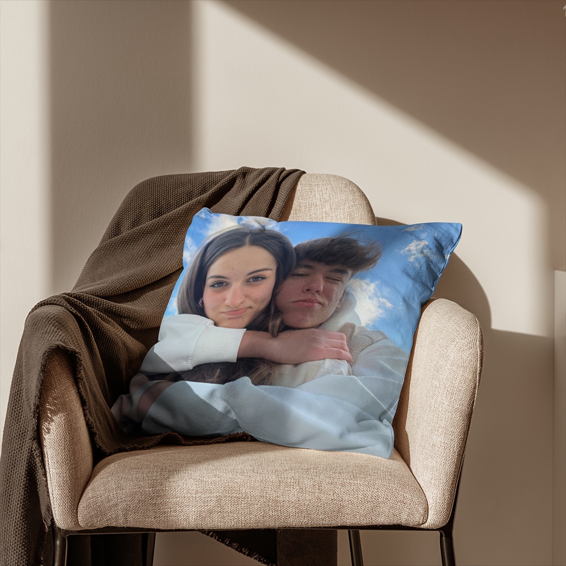 double sided custom photo pillow cover double sided printed short velvet 18x18 inches   decor suitable for sofa living room bedroom no insert included soft fabric decorative cushion cover gift   Product details 5