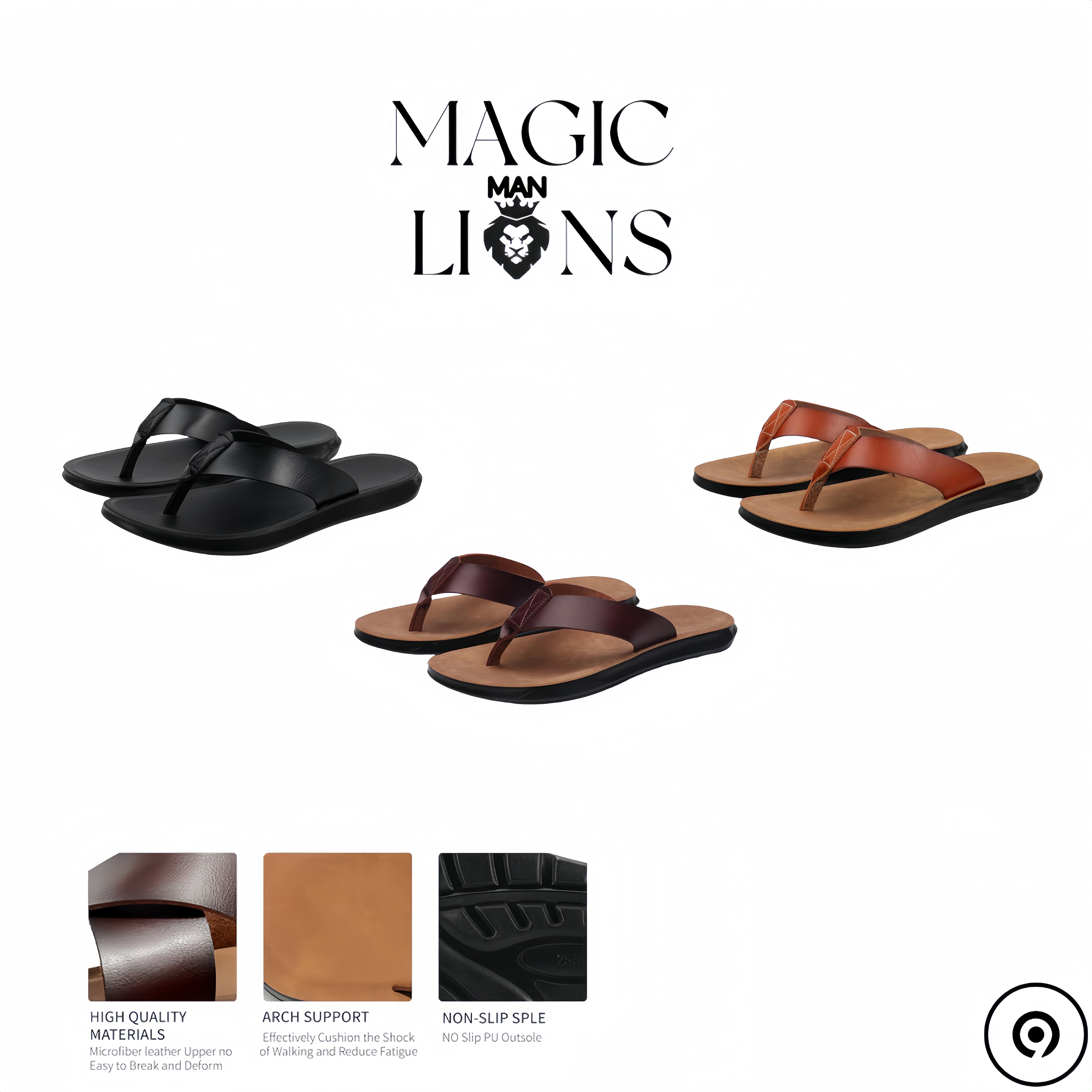 magic comfortable and brown mens business casual slippers indoor outdoor beach sandals men s shoes temu Temu