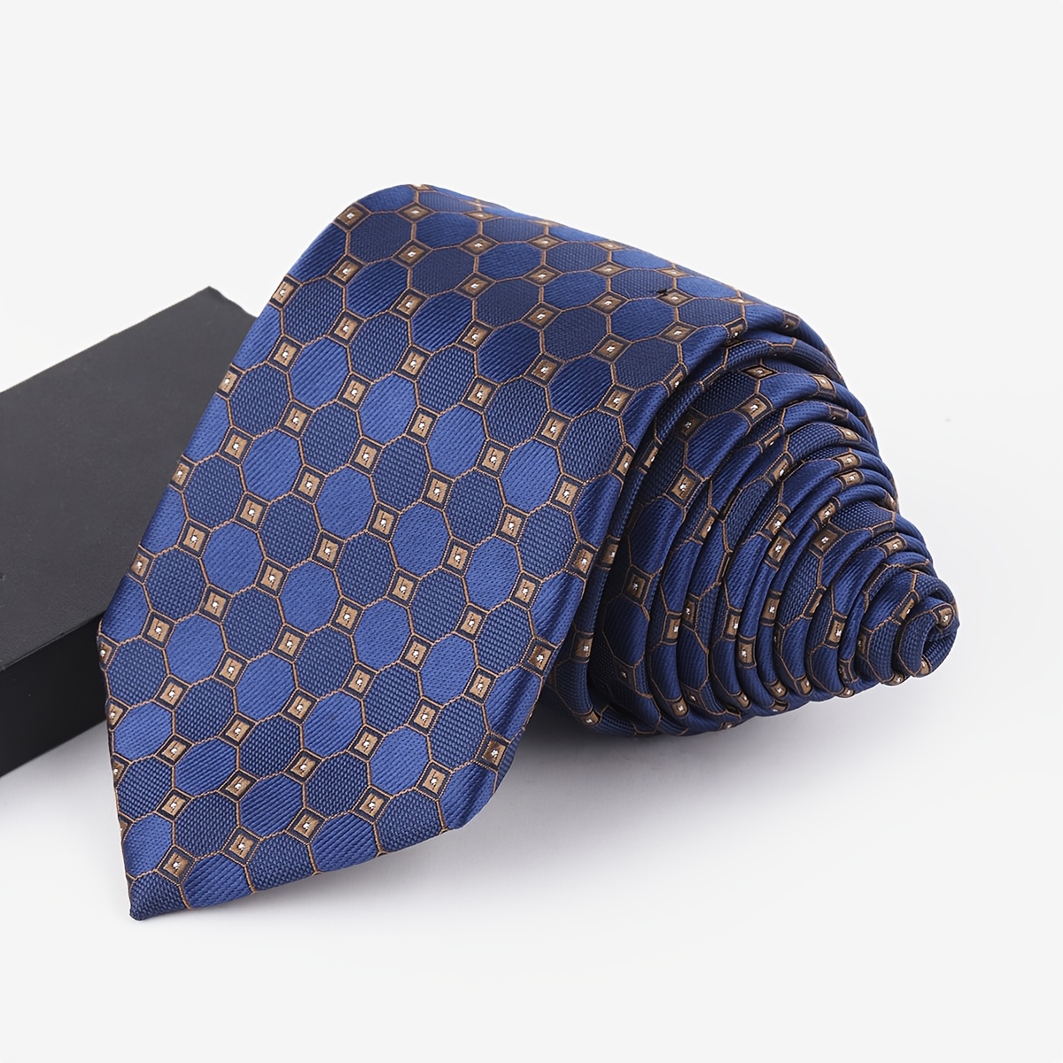 Men's Premium Light Blue Cashew Pattern Dress Casual Tie