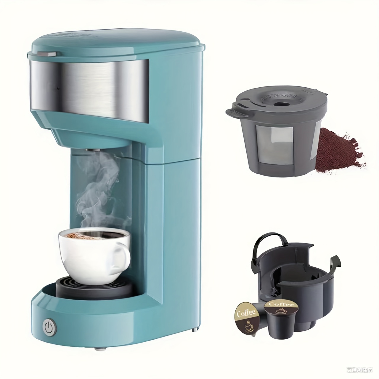 3 in 1 coffee machine   k cups ground coffee tea compact single serve   with reservoir kitchen office must have clearance deal