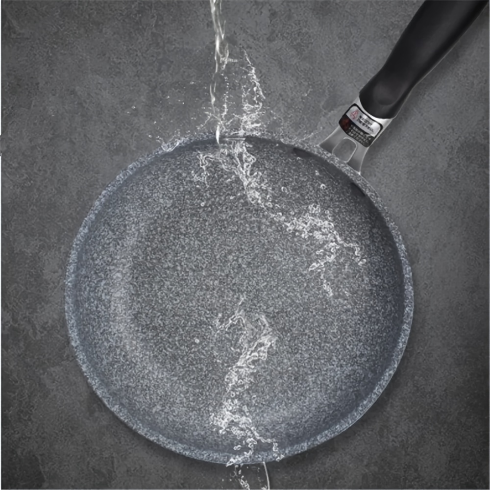 20cm non stick aluminum frying pan versatile for gas induction     with maifan stone coating easy clean details 2