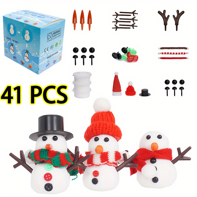 

41 Pcs Diy Christmas Clay - Handmade Decorations For