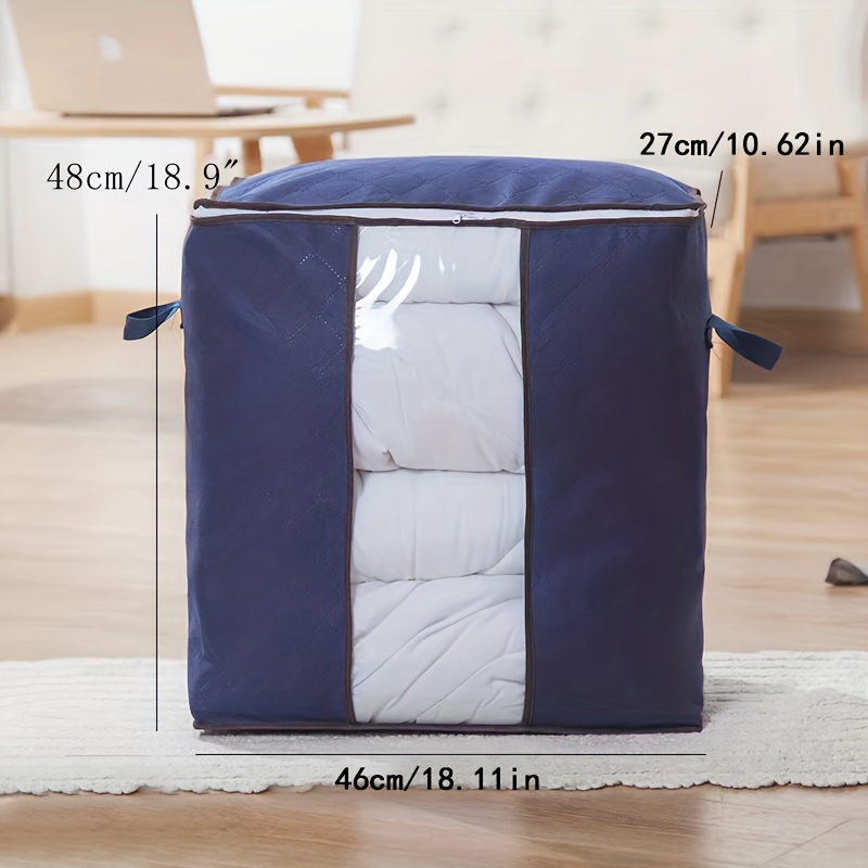 Extra Large Drawstring Bag, 94cm x 120cm Waterproof Storage Bag, Oxford  Fabric Quilt Organizer Bag for Toy, Bedding,Underbed,Clothes,Shoes Duvet