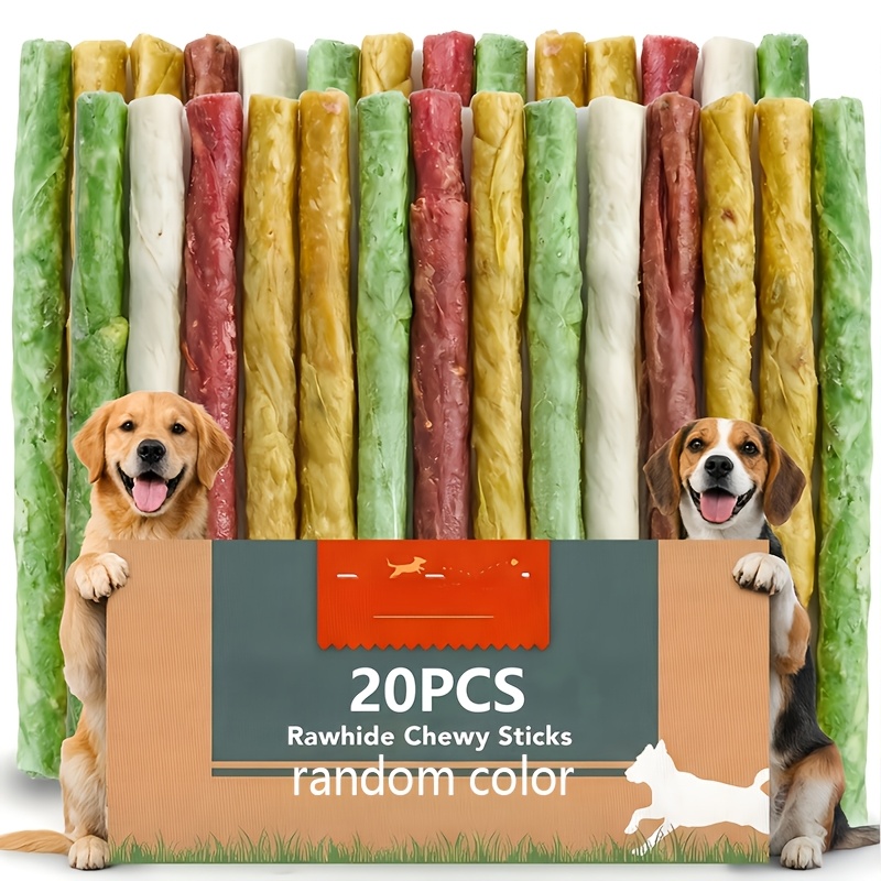 TEMU Pure Breed Dog Specific Chew Stick Toy Set Of 20 | Long Lasting Bite Resistant Teeth Care Chew Stick Toy | Combining Daily Rewards And Oral Care