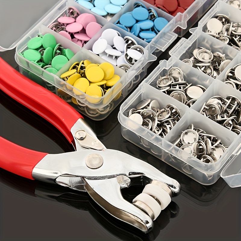 

401pcs Snap Set, Stainless Steel Press Clips Kit For Sewing, Diy Crafts, Clothing, Hats, Bags With Storage Box Included For Sewing Supplies