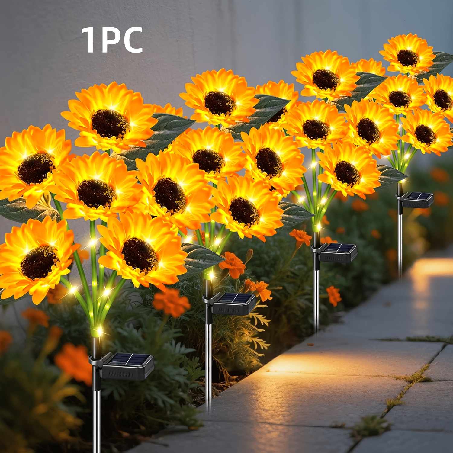1pc 8 mode solar dandelion firework light outdoor splash proof ip65   for christmas halloween new year lawn decoration   installation accessories   outdoor garden light meteor shower effect outdoor