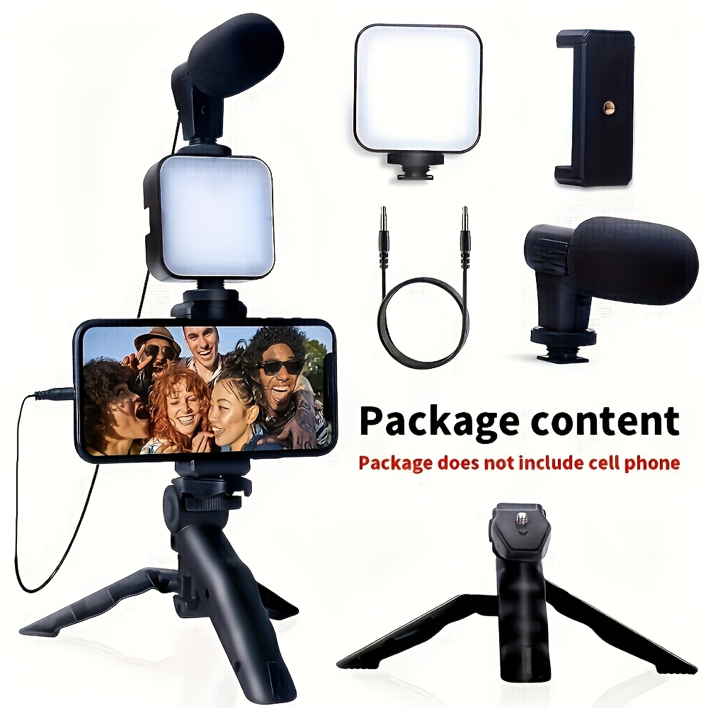 led video vlog rig compact tripod mini Temu Chile