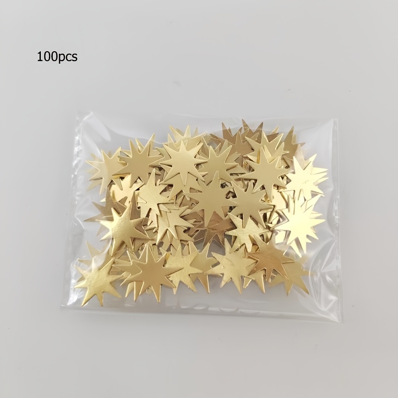 Image of 100pcs Of Confetti For Christmas Party Decoration, Colorful Table ., Halloween Decorations, For Christmas, Halloween