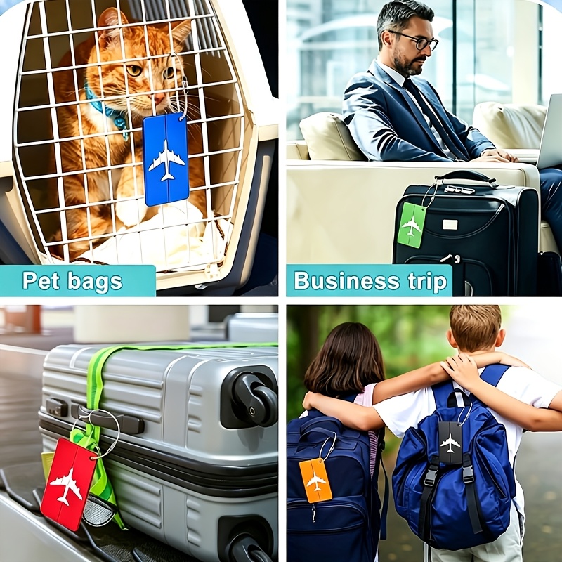 Customizable Airplane Logo Luggage Tag, Engravable