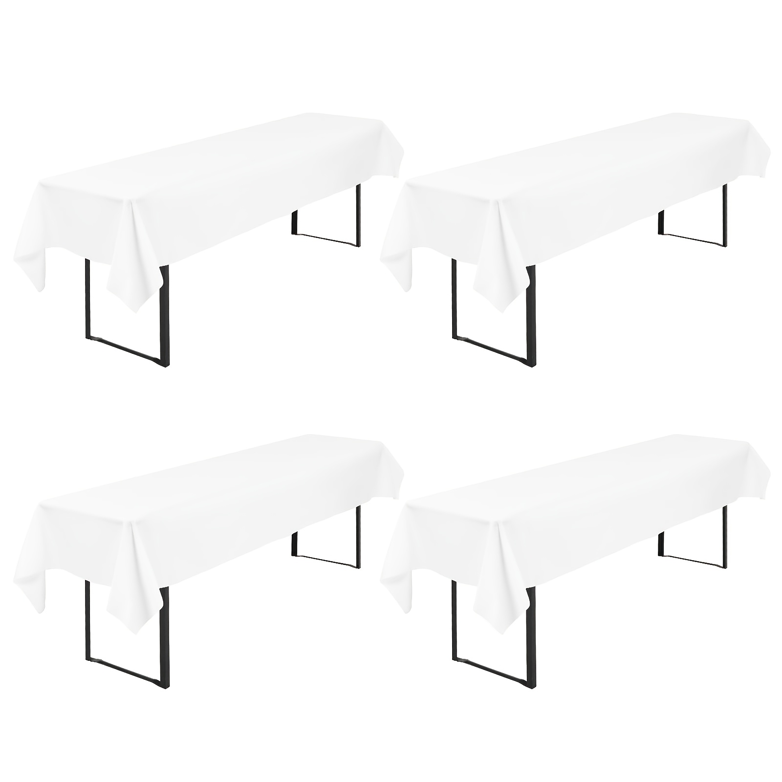 4-pack Beer Tablecloth, 110x260cm, Polyester Beer Tablecloth, Washable And Durable Tablecloth For Garden Parties, Birthday Parties, Or Barbecues, Suitable For Indoor And Outdoor Use