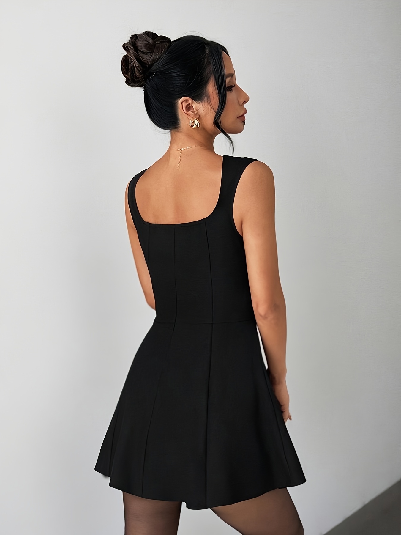 a solid dress sleeves rave - Temu Ireland