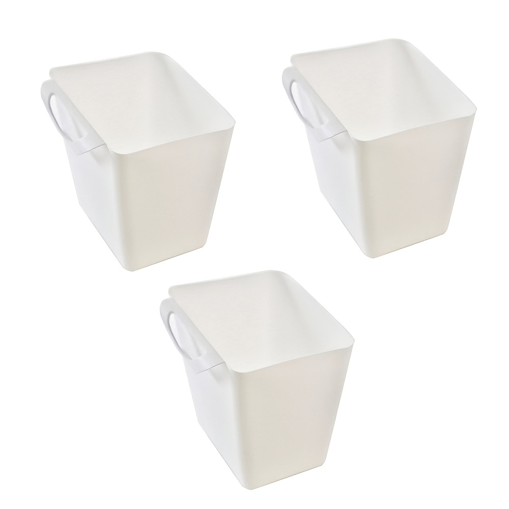 TEMU 3pcs Hanging Cart Storage Additions, Hand Truck Storage Basket, Storage Bucket, Space- Storage Bucket, Makeup Pencil Holder, Office Kitchen Wall