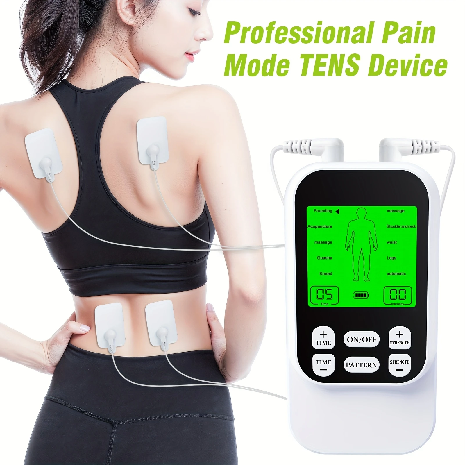 Portable Dual Channel EMS Muscle Stimulator - 10 Modes – detail 8