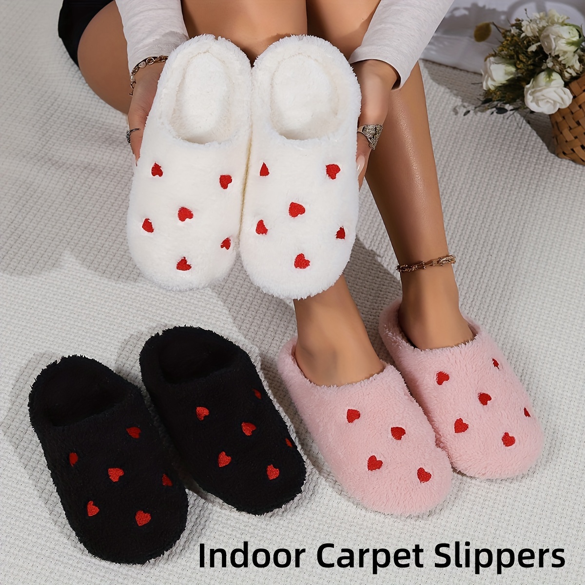 

Soft And Cozy Indoor Carpet Slippers Patterns - Winter Slipper For Home Use