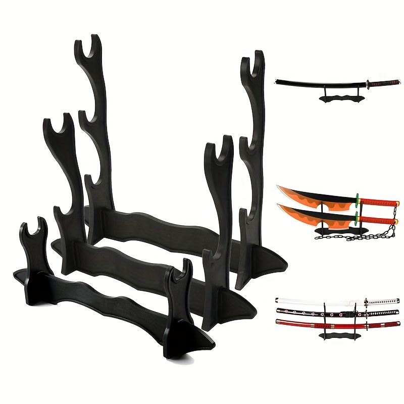 

1/2/3 Sword Display Plastic Stand Prop Model Weapons Holder Rack Of 1-3 Swords And Wand Collectible Display Racks For Brackets Sword Flute Ruler