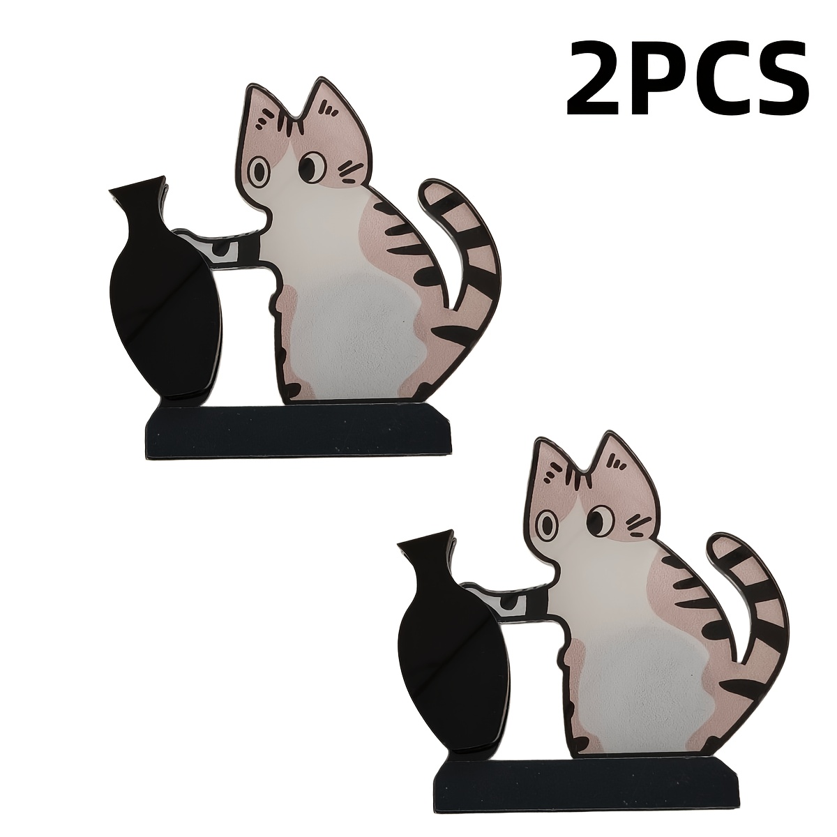 TEMU 1/2/3pcs Aimant de Réfrigérateur Collection de Moustaches de Chat American Shorthair, Décoration Magnétique Mignonne de Chaton Poussant une