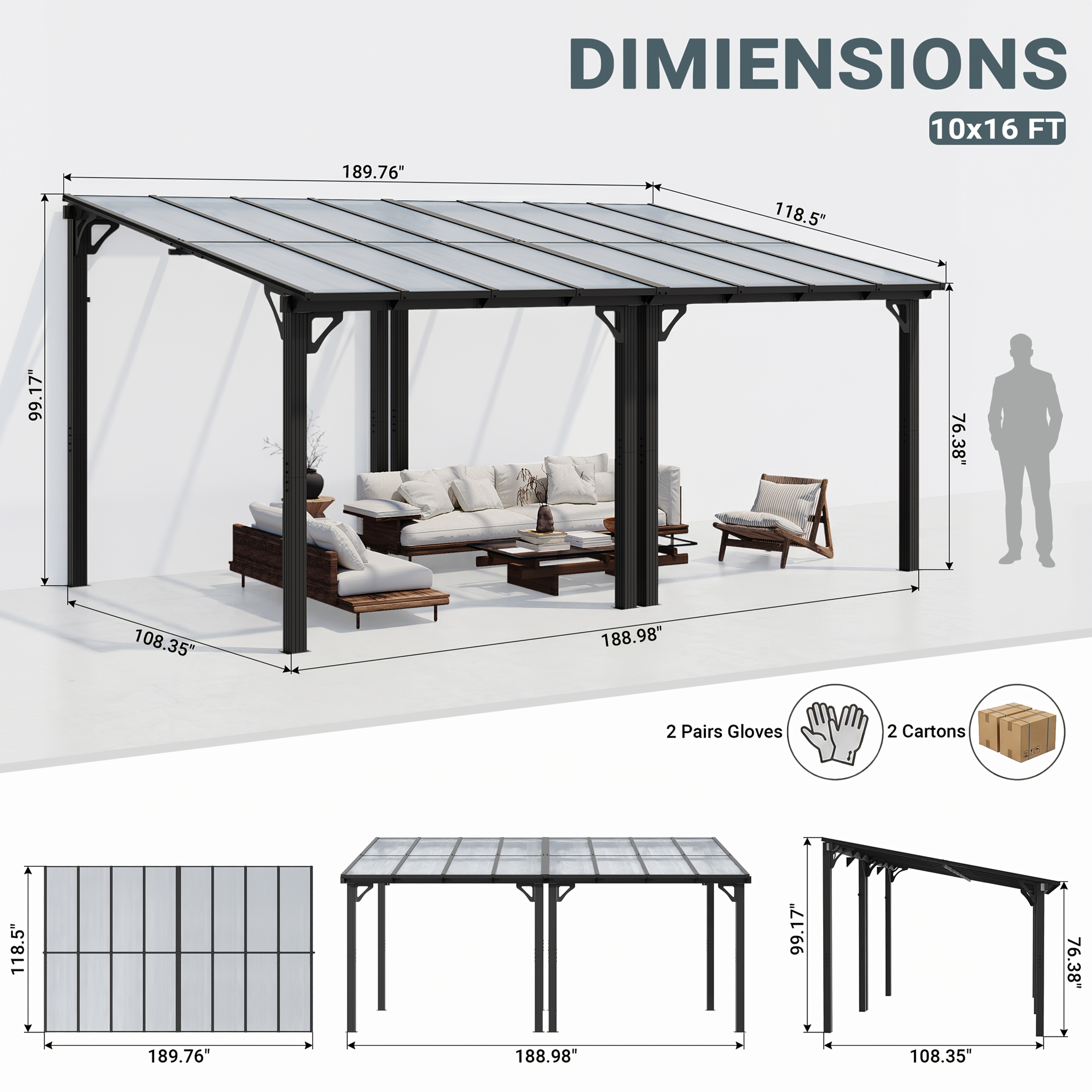   gazebo splicable pergola with aluminum frame gazebos on wall mounted gazebo and pergola awnings for patio for backyard deck gray