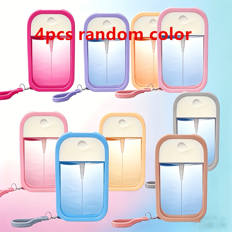 TEMU A Set Of 4 Travel Spray Bottles -1.69 Ounces, Reusable, Random Color, Plastic, Tasteless, Ideal For Outdoor Activities