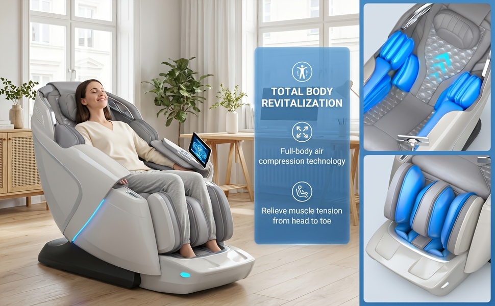 5d massage chair music physiotherapy yoga stretch zero gravity massage chair automatic calfrest extension calf kneading full body relaxation massage chairs full body Product details 1