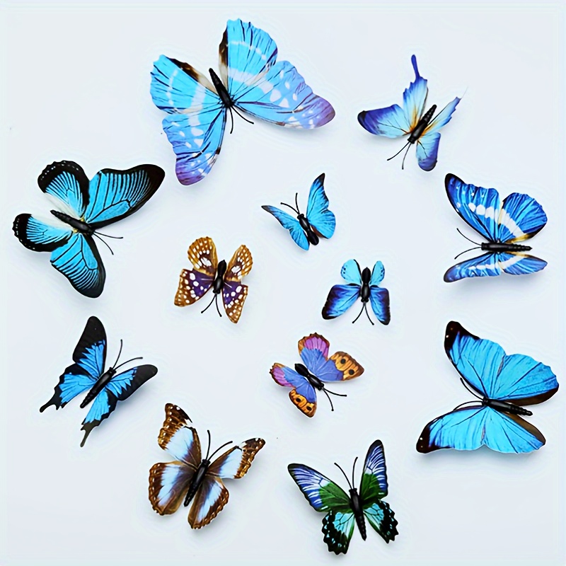 12pcs Shaped Car Interior Sticker
