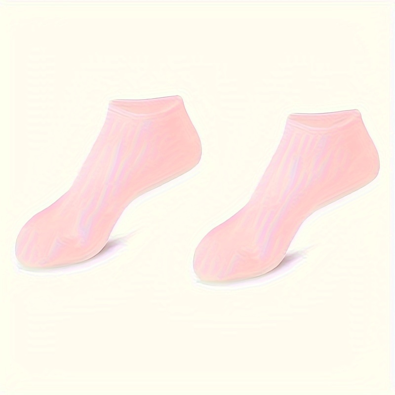 

2-pack Silicone Moisturizing Foot Socks, Hydrating For Dry, Feet - Massage Pedicure Care Tool, Fragrance-free, Nail Care, Moisturizing Foot Sleeves