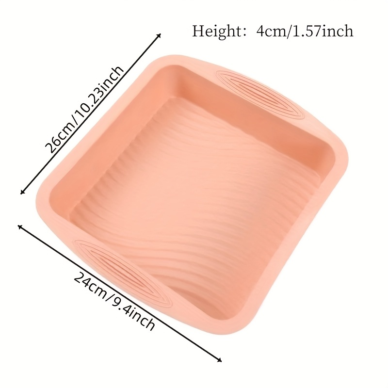 Silicone Baking Pans 3-Pack Silicone Square Cake Pans
