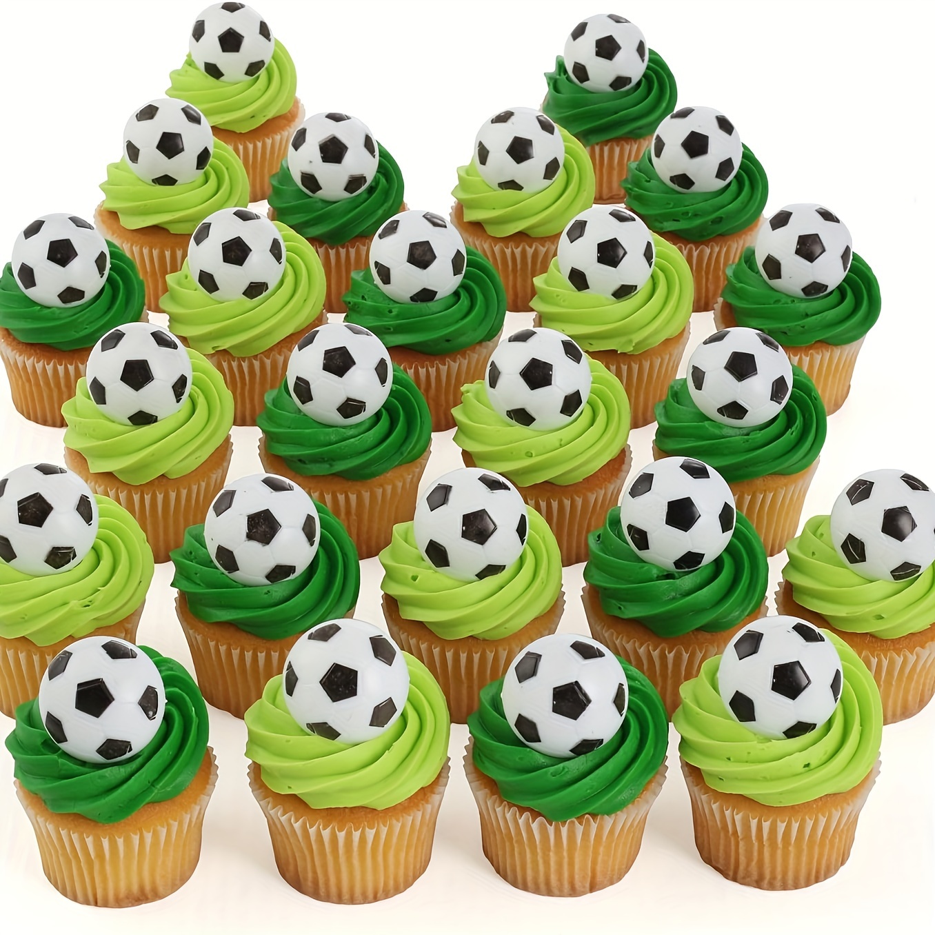 

6pcs Soccer Party Cake Toppers - Foam Football Decorations For Sports Themed Birthday & Event Celebrations Football Party Decorations Ballons Birthday Decoration