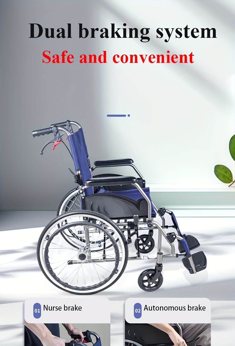 only 23lbs multi function manual wheelchair with   adult wheelchair light foldable wheelchair 20 inch rear wheel foldale pedal for seniors Product details 8