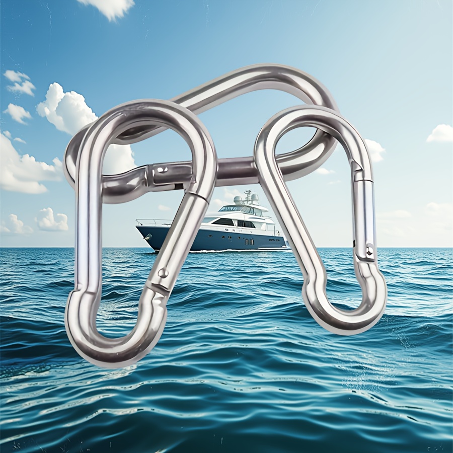 12pcs Silvery Gourd-shaped Hooks, Outdoor Sports Supplies, Outdoor Lock Hooks, Keychains, Backpack Hooks