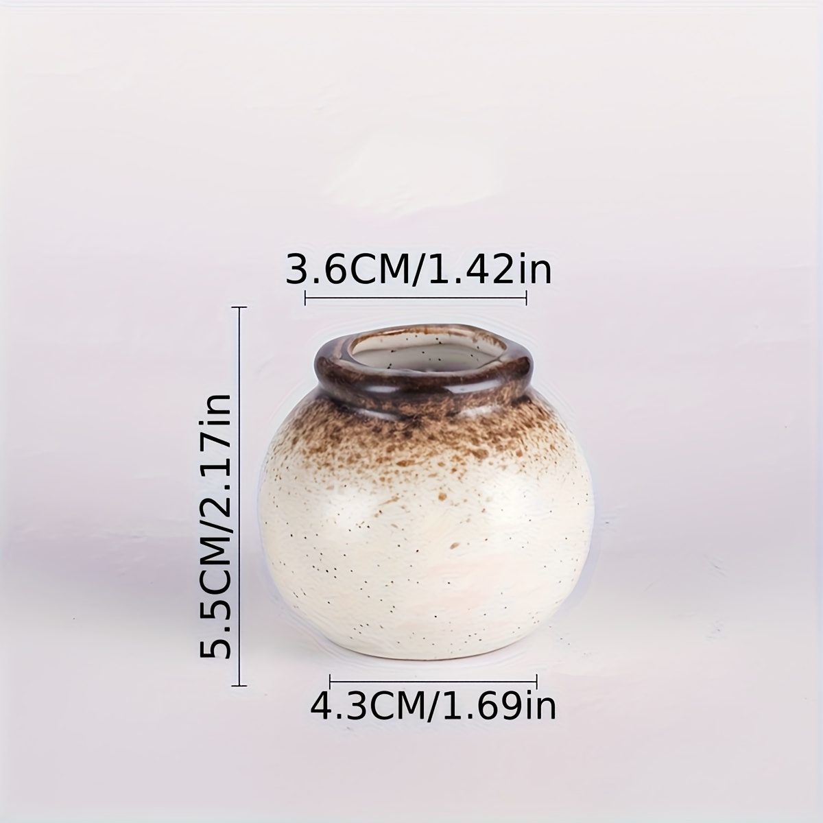 Image of 1pc Ceramic Toothpick Holder, Creative Retro Toothpick Jar, Dry Ice Fragrance Bottle For Commercial Decoration