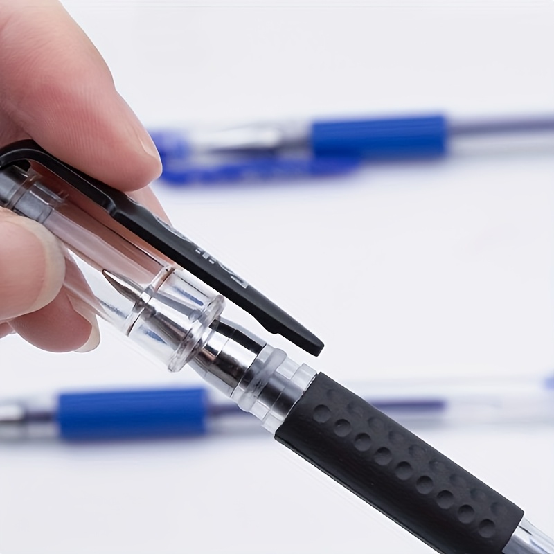 18pcs, 18pcs Gel Pen Set Learning Supplies Black Blue Red Ink Color 0.5mm Round Ballpoint Pen Kawaii Pen Student School Office Stationery