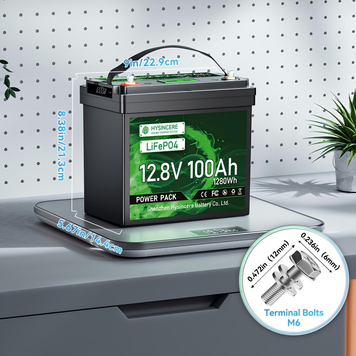 12 8v 100ah lifepo4 lithium battery   with 100a bms   for rvs   off grid   rechargeable   trolling motor   trailer 5