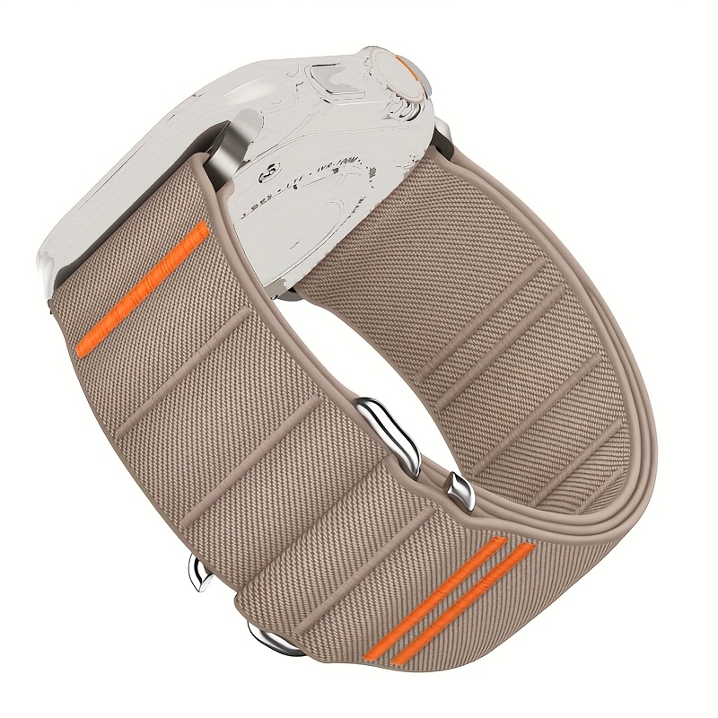 1pc Band/Strap Elastic Nylon Loop Strap Compatible with iWatch 38mm, 40mm, 41mm, 42mm, 44mm, 45mm, 46mm, 49mm Adjustable Woven Sport Band for iWatch Series 8/7/6/5/4/3/2/1/SE Unisex Watchband