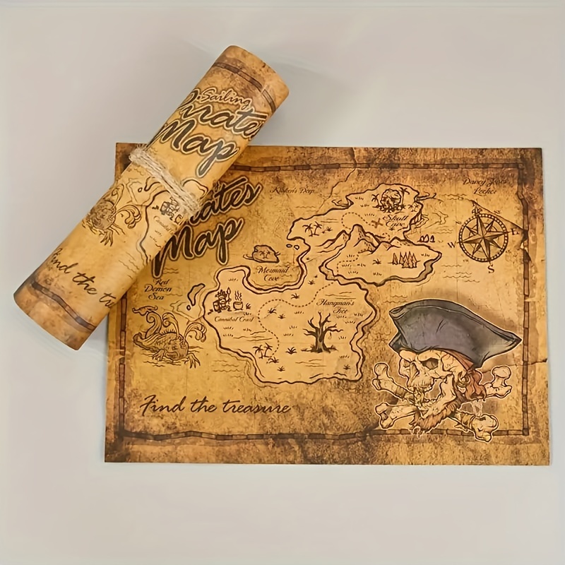 

Map - Parchment Decor For Parties, Halloween & Christmas