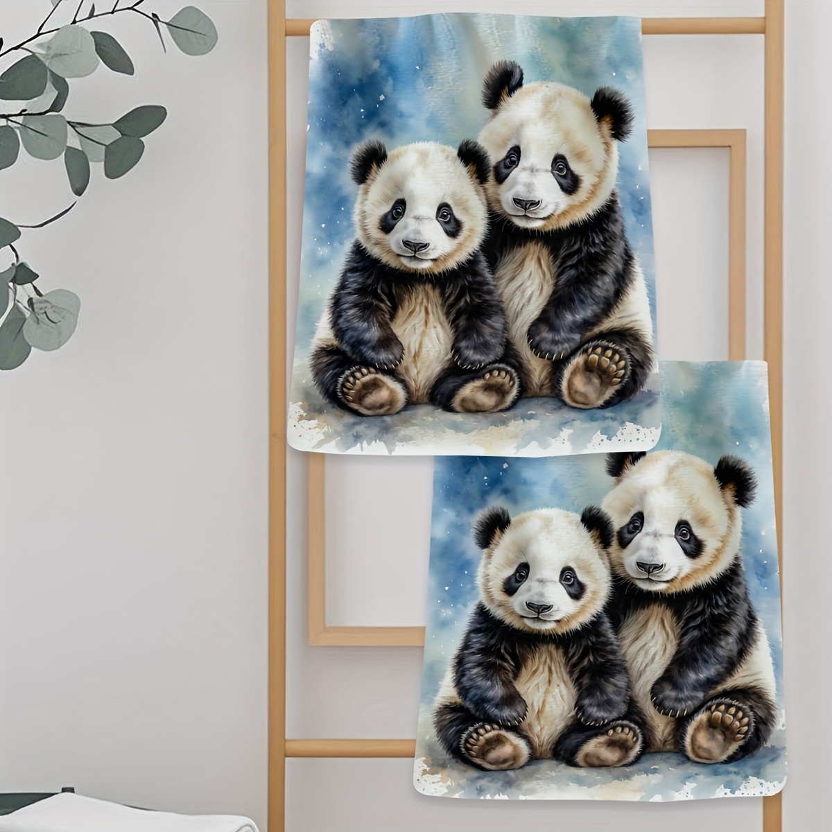 item picture 2pcs watercolor   travel   autumn gift printed pattern towel striped design autumn home decor suitable for   holiday parties gifts event giveaways autumn towel quick dry towel   minimalist style towel