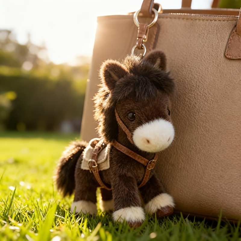 zodiac horse mascot keychain charm a cute horse pattern with   inspired details as a portable decorative pendant and practical key accessory that symbolizes good luck   and holiday     Product details 2