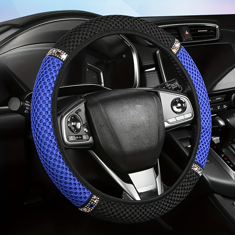 Universal Fit Steering Wheel Covers Premium Non-slip Breathable Sweat Resistant Durable Vehicle Interior Additions For A Comfortable