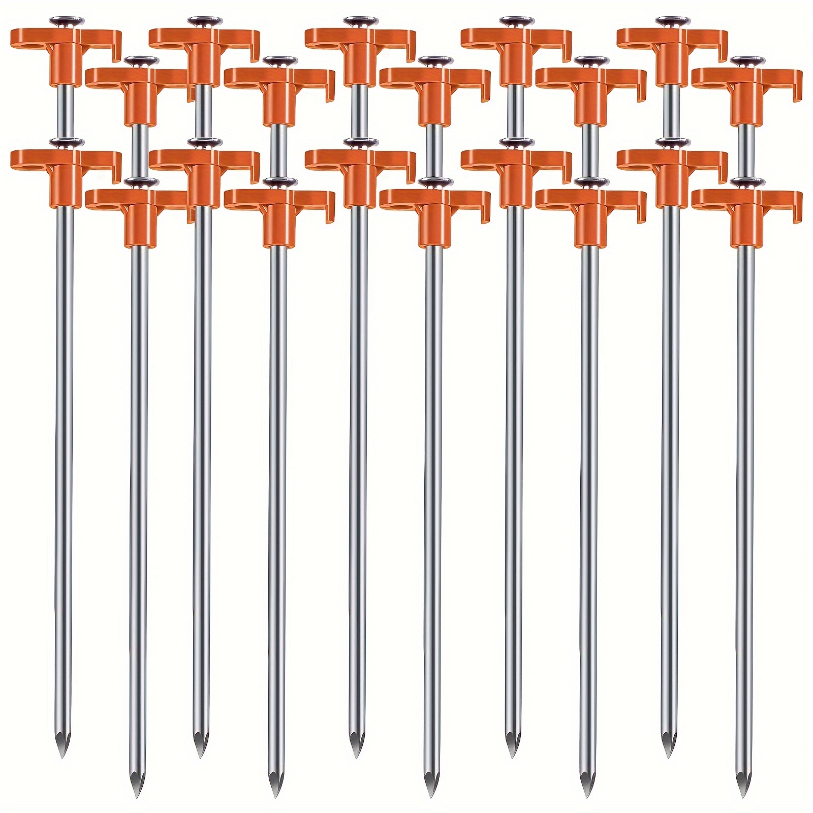 

10pcs Tent Stakes, Metal Tent Pegs, Professional Camping Tools For Outdoor Travel