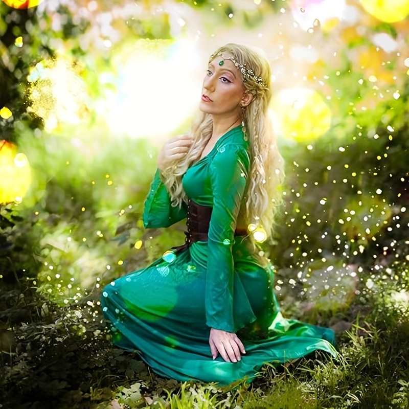 elegant elf ears set cosplay alloy crystal headband 2 - Temu display picture 3