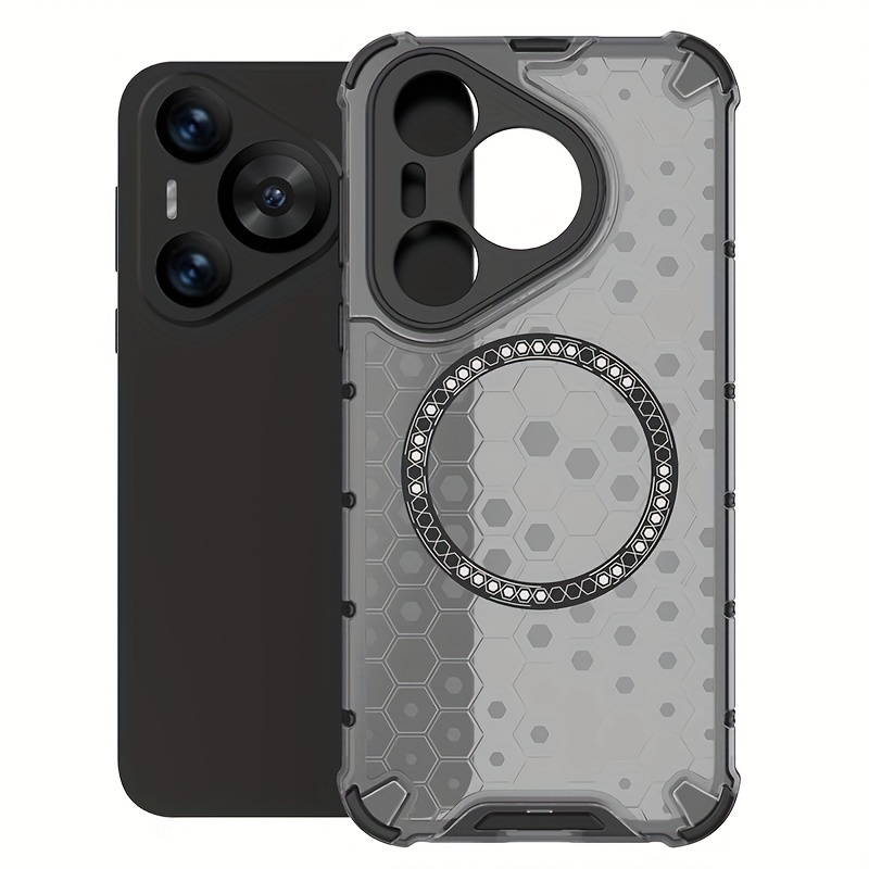1Pc Protective Case for Huawei Pura 70/70Pro/70Pro+/70Ultra,With Magnetic And Support Wireless Charging,Full Protection,Lens Protection_voghion.com
