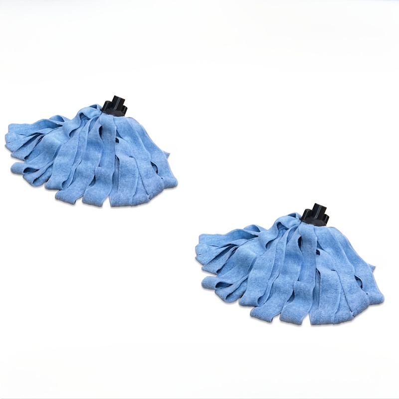 TEMU 2pcs Microfiber Spin Mop Replacement Heads, - Compatible With Mops, Easy Wring Refills For Efficient Cleaning, Dust, Dirt, Hair, And Grease