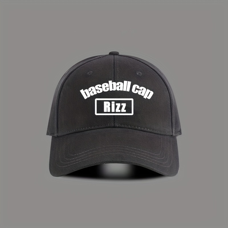 1pc, Rizz Baseball unisex Trucker Hat, Trucker Breathable Adjustable Golf Sun Visor, Stylish Sports Headwear for Men and Women,Temu