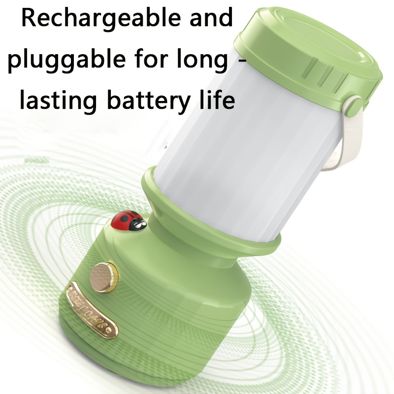 ladybug   bedside reading lamp portable rechargeable led night light with adjustable brightness 3 color     design battery powered for dorm bedroom study office dorm room lighting durable plastic body polished   button control operation dorm room lighting modern lighting lightweight design Product details 5