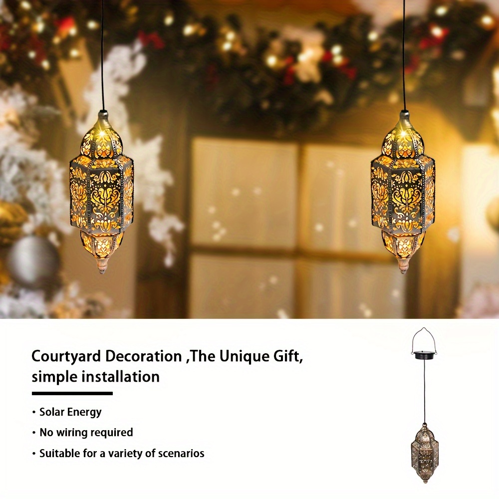 luxury baroque style iron hollow lantern outdoor doorway and hallway decoration lamps exquisite hollow projection   details 7