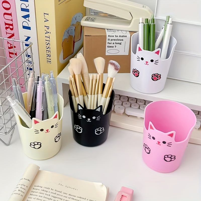 thumbnail image 2 of Yoloke Plastic Tulip Pen Holder Cute Pens Cup For Desk Pen Brush Organizer Office Stationery Supplies Home Decor Desk Supplies Holders And Dispensers 2 of 11