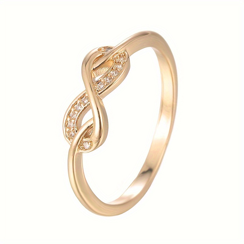 Personalized Number Zirconia Stone Women'S Ring
