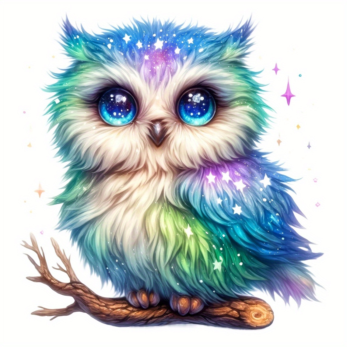2d Flat 1/3pcs Heat Transfer Vinyl - Colorful Owl Hll001 Small Size Glue Print Letter Pattern Diy Iron-on T-shirt Jacket Pillow Cover Clothing Hot Transfer Sticker Iron-on Decal