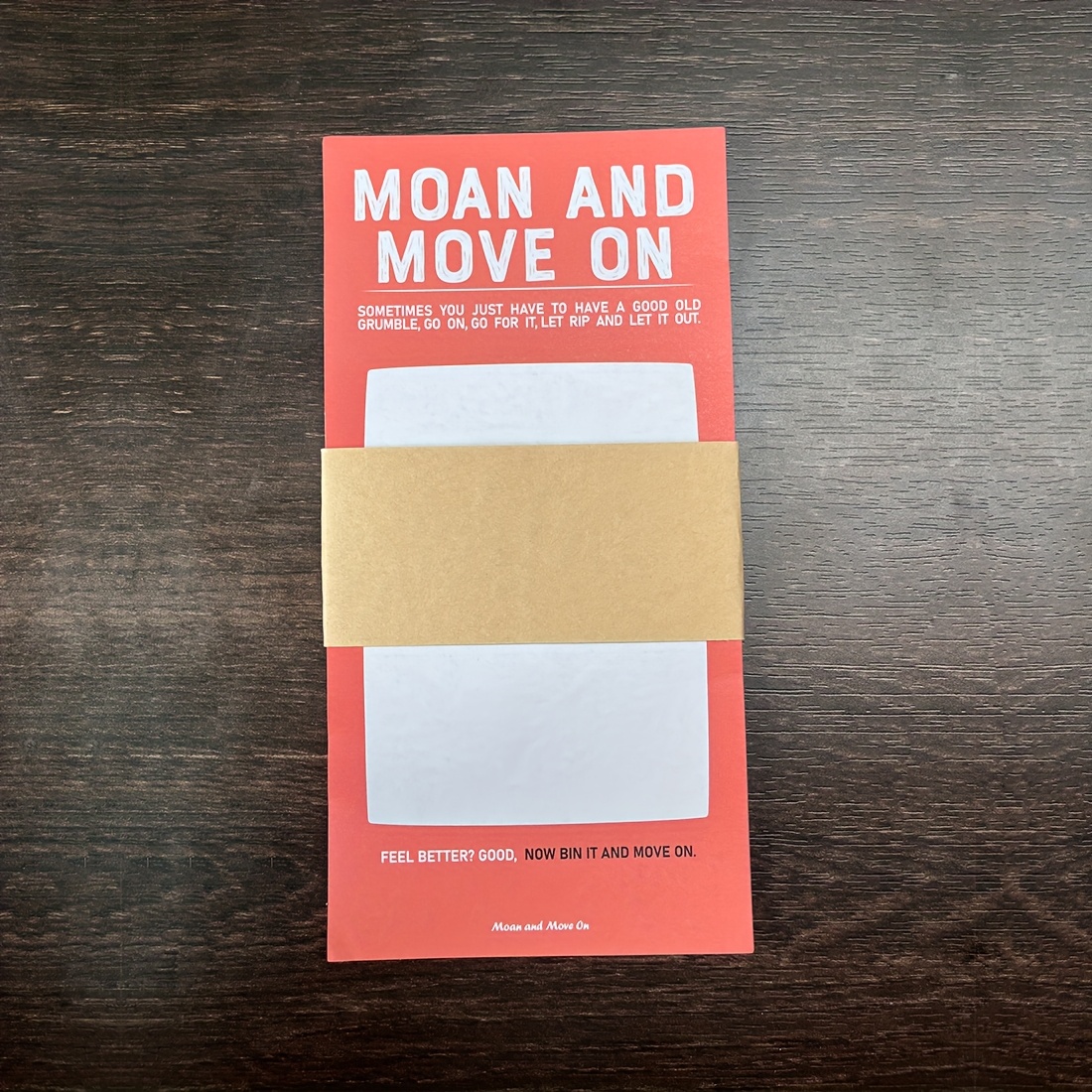 TEMU 1pc Moaning And Progress Notepad; Mindfulness Journal, Fun Birthday Gift; Joke Gift For ; Self-care Stationery; Fun Mood Repair Sticky Notes;