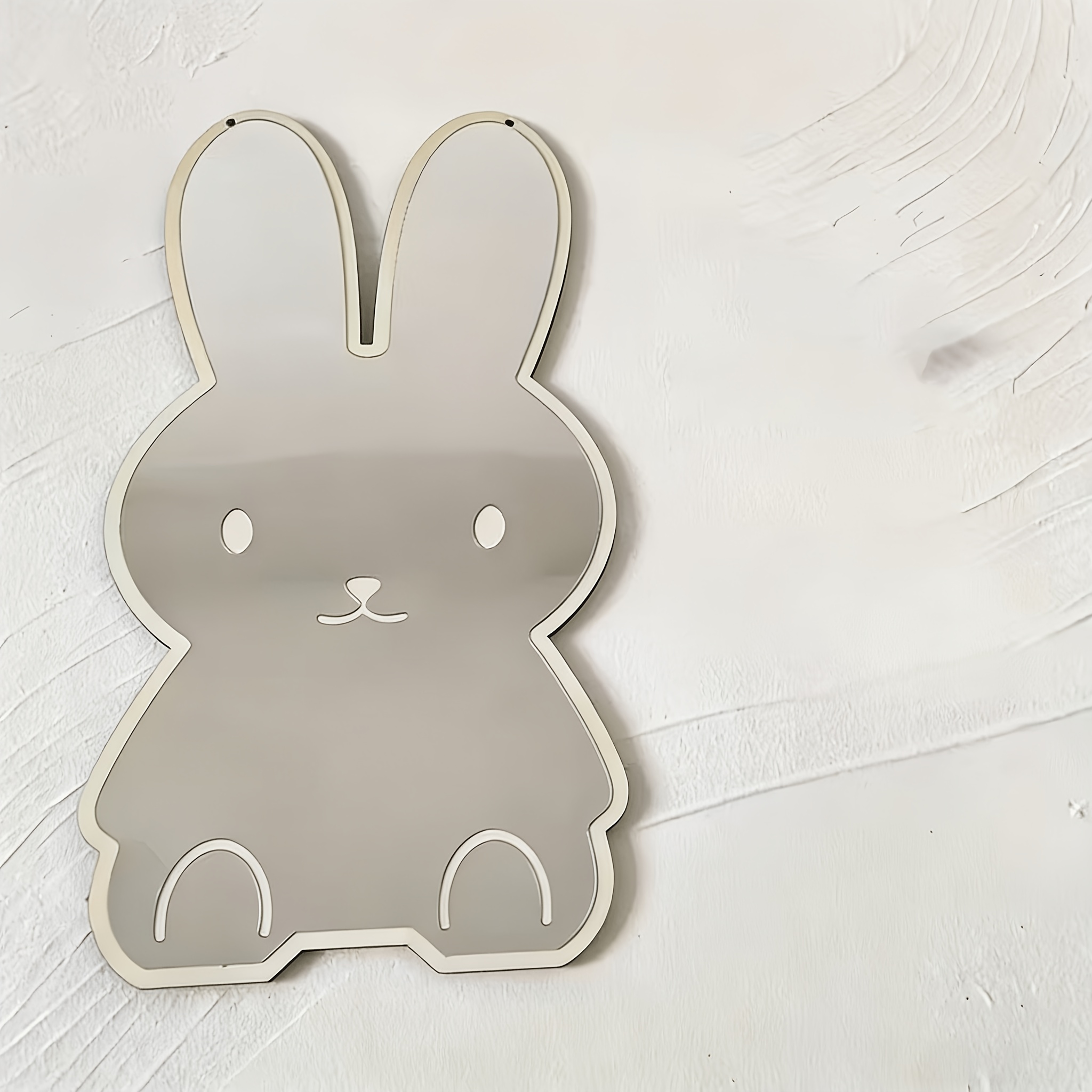 TEMU 1 Mural Lapin | Décoration de Pièce, Style Décoratif Français, Thème Petit et , Ajoute une à , Convient comme Cadeau de Crémaillère, Cadeau pour