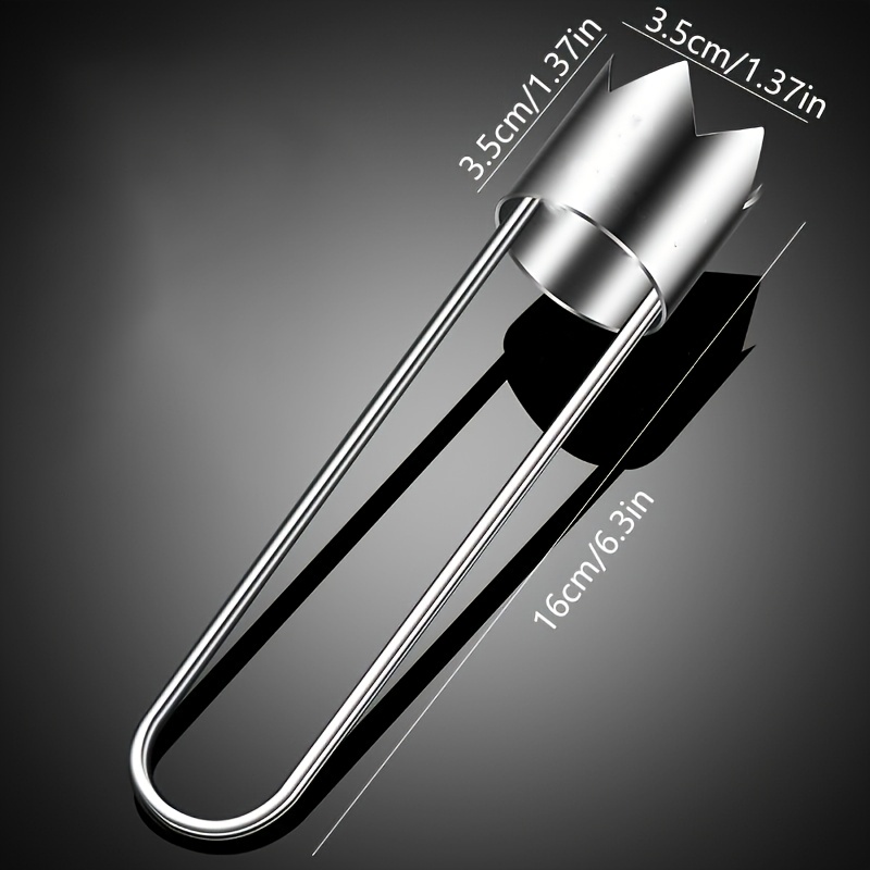 Extractor de Núcleo de Frutas de Acero Inoxidable, Descorazonador de Pimientos Rojos, Cortador de Semillas de Verduras y Frutas, Herramienta de Cocina Práctica para Extracción Rápida, Adecuado para las Cuatro Estaciones